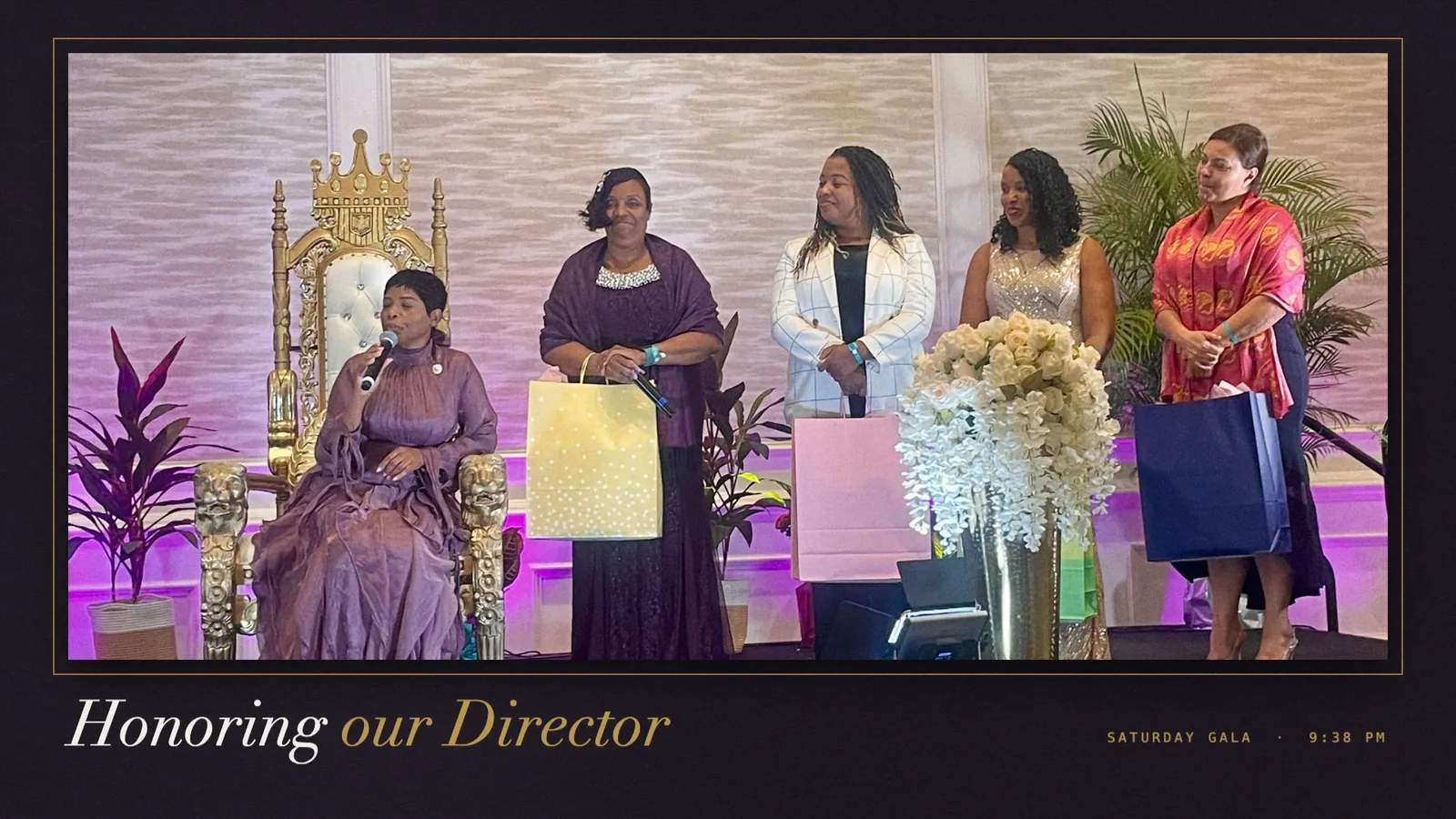 Honoring the Director, the moment the brief asked for.