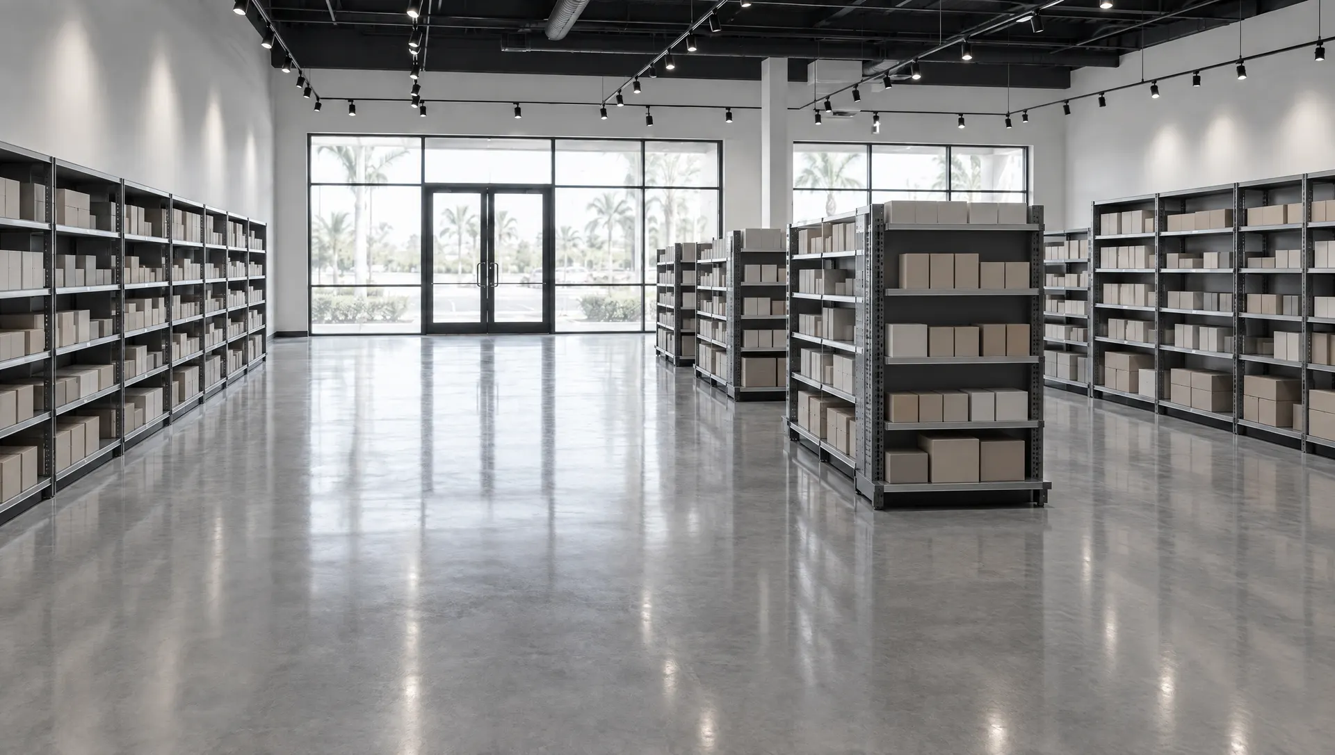 Commercial retail: after (illustration of retail fixture installation)