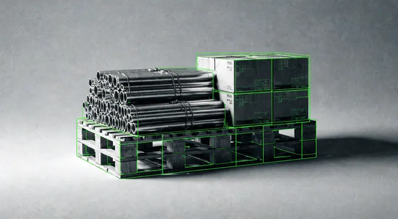 Pallet prepared for plumbing