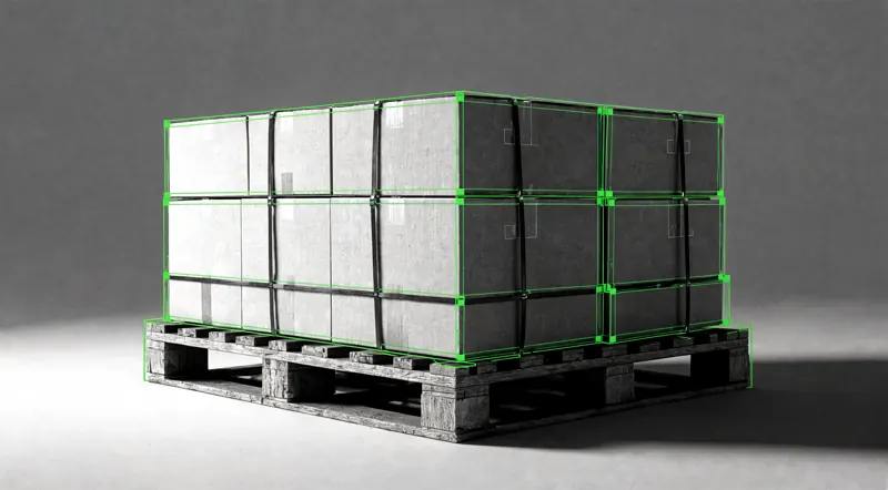 Pallet prepared for furniture logistics